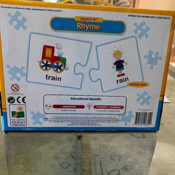 Learning Journey Match It Puzzles Self-Correcting Rhyming Puzzle - Picture 3 of 4